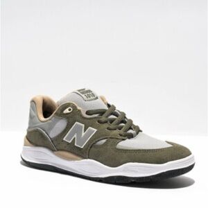 New Balance Men's Olive, Light Gray & Tan Casual Sneaker